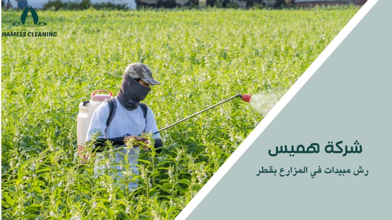 رش مبيدات في المزارع بقطر